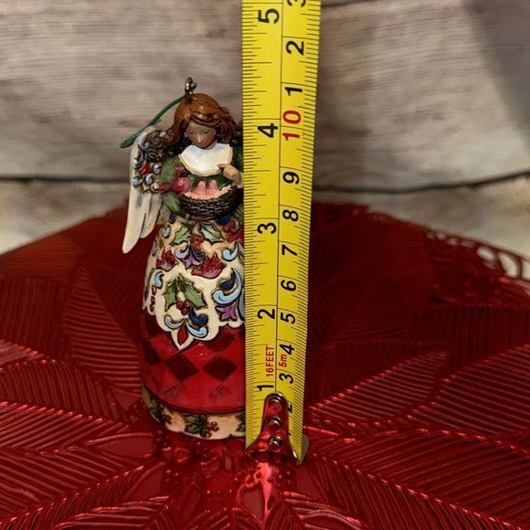 Jim Shore Angel Ornament Winter On The Wing Heartwood Creek Miniature 2010 - Picture 6 of 6
